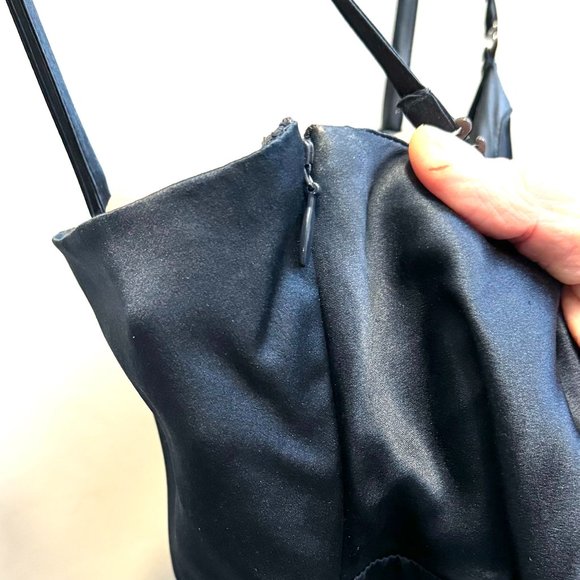 InWear Deep Blue Silk Short Dress W10 - Picture 9 of 12